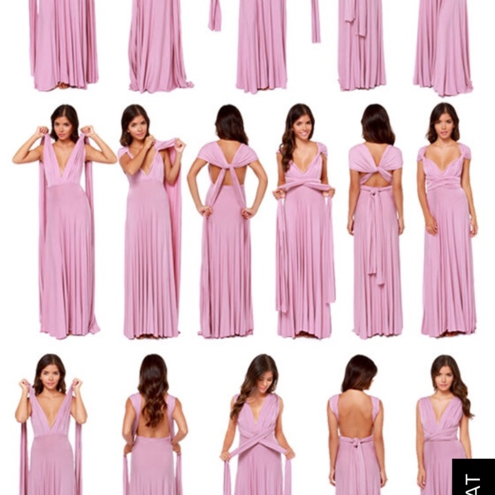 LULUS NWT Dusty Rose Large wrap dress